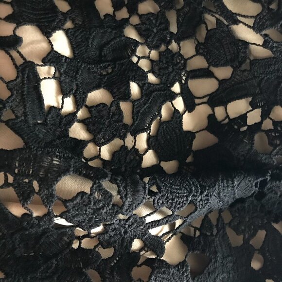 ALYA FRANCESCA'S Black Nude Fit & Flare Dress - Picture 7 of 7